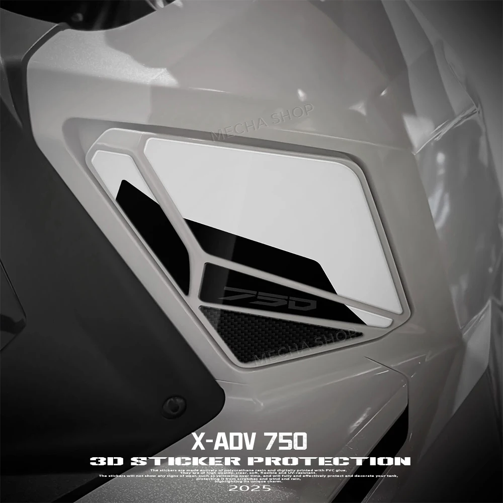 

Боковые клеи для бака для X-ADV 750 X ADV 750 2025, аксессуары, 3D эпоксидные защитные наклейки