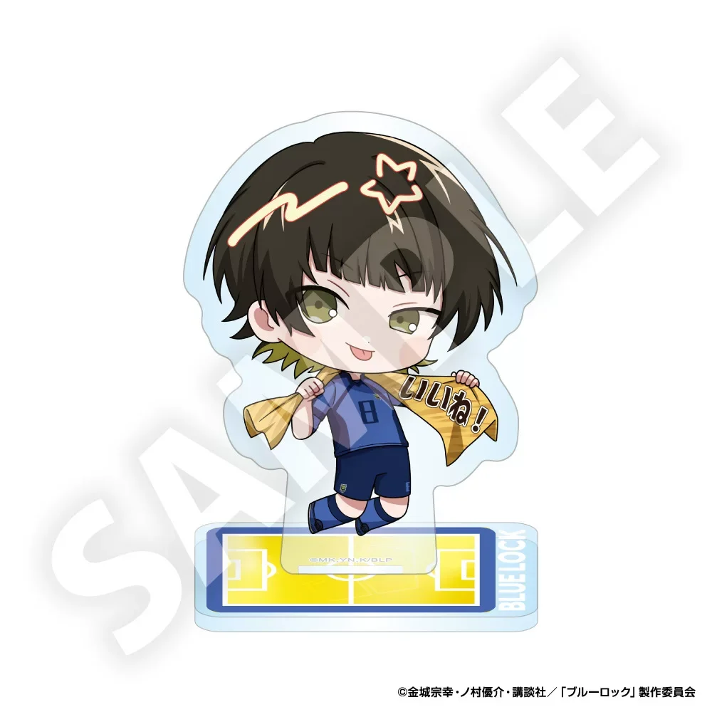 Anime Blue Lock Summer Wear 10cm Acrylic Stand, Bachira Meguru, Easter gift for fans, bedroom keychain