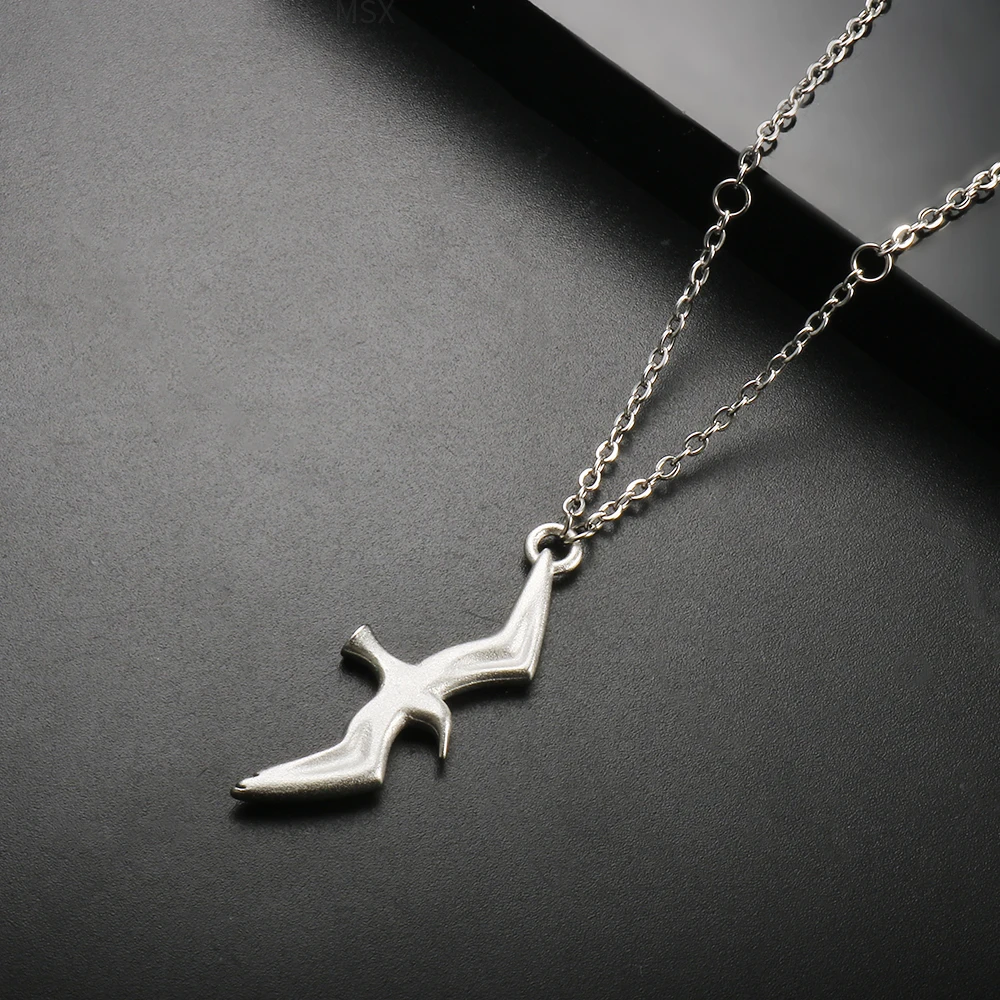 Trend ige Edelstahl t s Möwe Anhänger Halskette Vogel Charm Kette Halskette für Frauen Männer Paar Schmuck – Detail 7