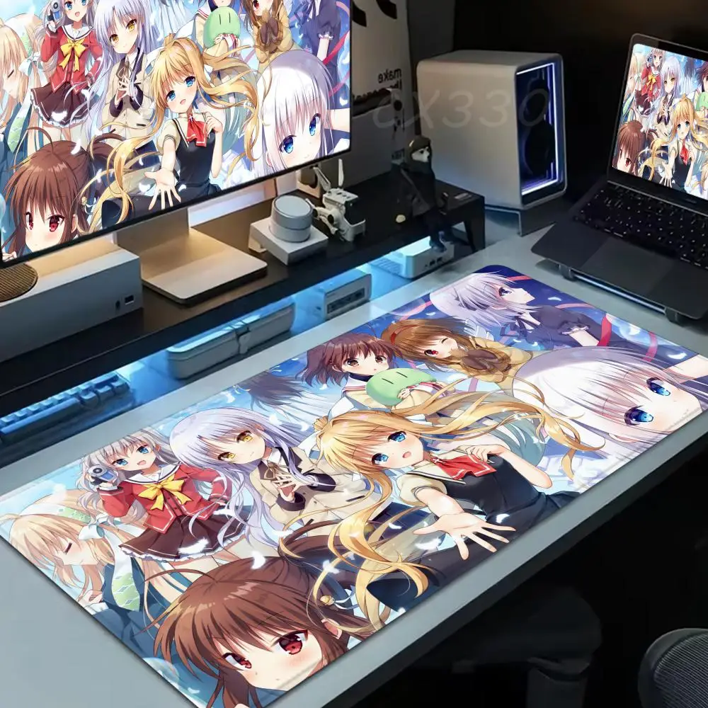 

Tomori Nao Charlotte Mouse Pad Large Computer Mousepad Office 1000x500mm XXL Pc Gamer Non-slip Rubber Keyboard Deskmat