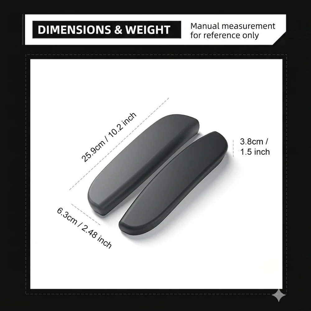 Second Row Seat Armrest Cover For Tesla Model Y L YL 2026 6 Seater Snug Fit Independent Arm Rest Silicone Protector Cap 1 Pair