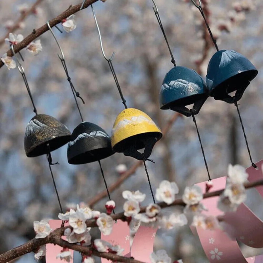 Cast Iron Metal Japanese-style Wind Chimes Vintage Chinese Hanging Bell Garden Decoration Windchime Outdoor Ornaments Bells