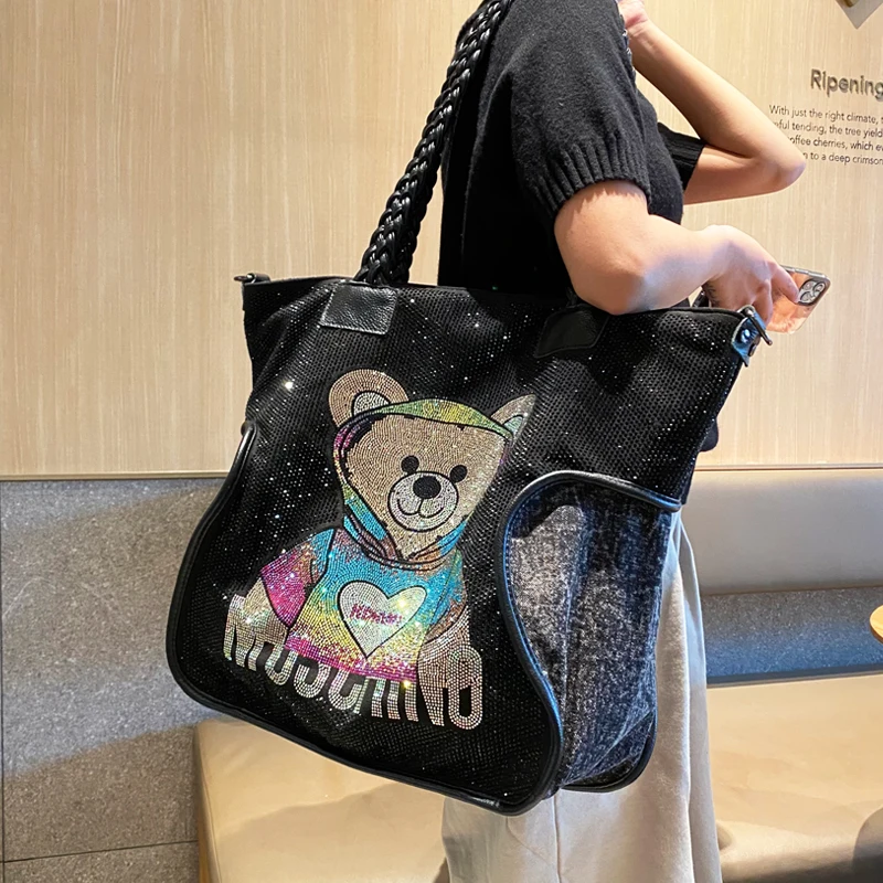 Luksusowa designerska torebka damska marki luksusowej Sac De Luxe Femme duża pojemność torebka na ramię Bolsos Mujer