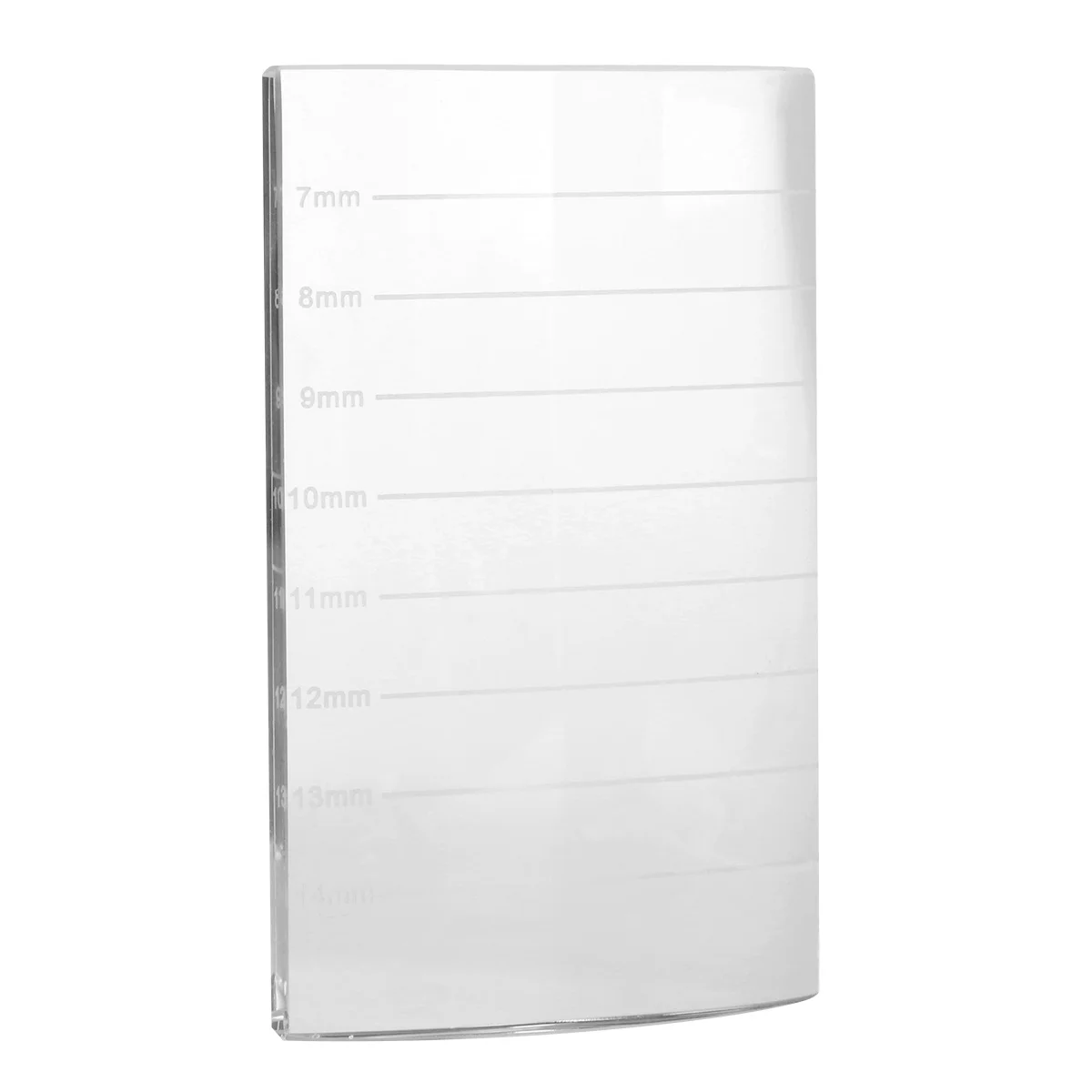 Lash Extension Glue Holder Tray Millimeter Marked Smooth Surface Groove Design For Easy Cleaning Makeup Tool For Eyelash