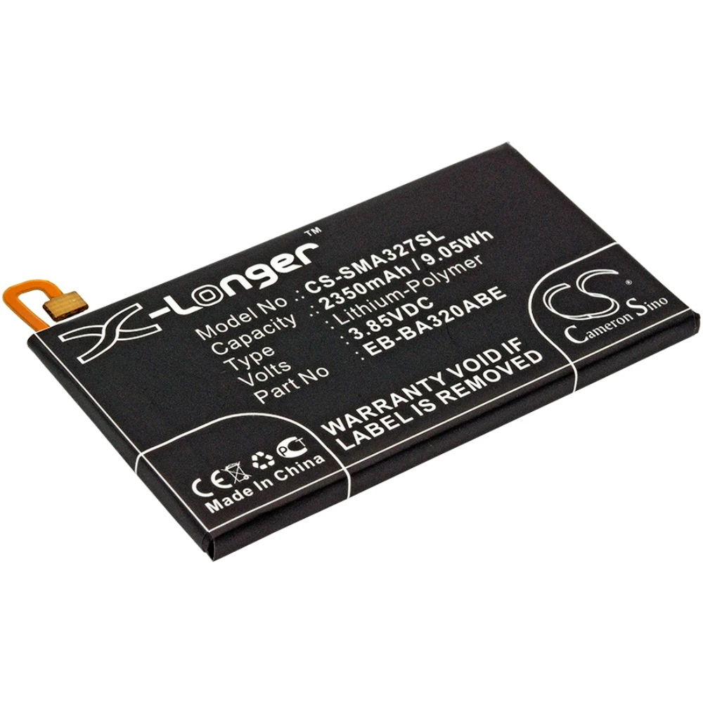 

Li-Polymer Mobile, SmartPhone Battery for Samsung, 3.85V, 2350mAh , Compatible Models: Galaxy A3 2017, Galaxy A3 2017 4G SM-A320