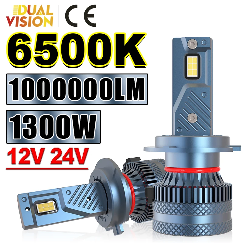 1300W H3 LED Light 880 881 K5C 1000000LM 6500K H4 H11 H27 H1 H8 HB3 9005 7535 CSP HB4 9006 9012 HIR2 Turbo Mini Fog Lamp 12V 24V