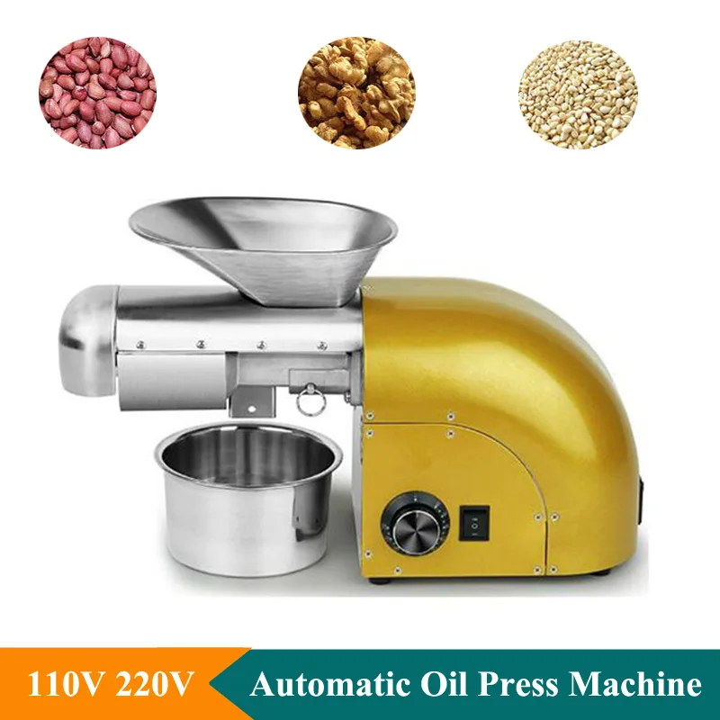 Walnut Simple Oil Press Machine Stainless Steel Sunflower Oil Press Machine 95% High Oil Yield Press Oil Machine