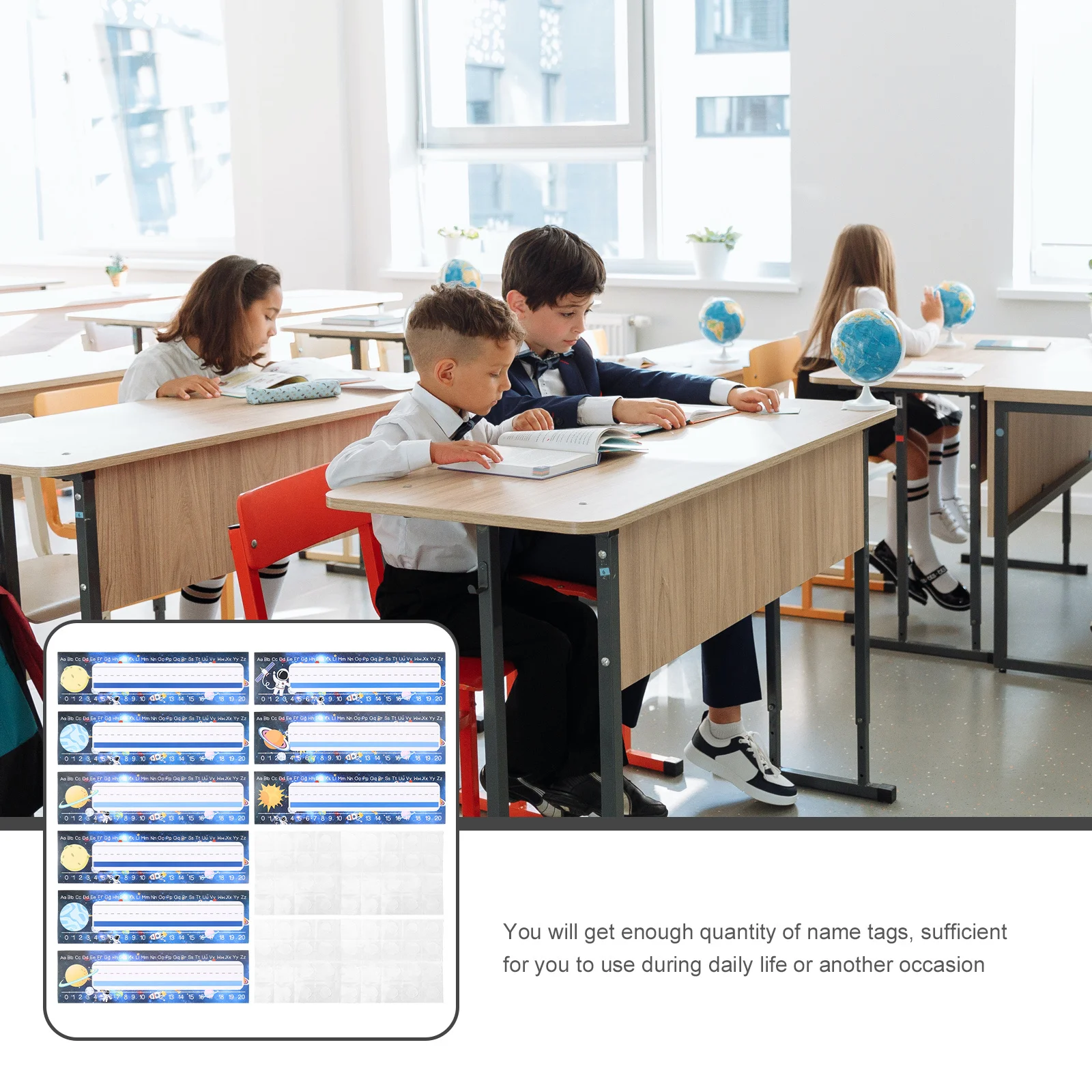 

1 Set Classroom Name Tags Paper Desk Nameplates Blank Writable Labels School Student Desk Name Tags Students Label