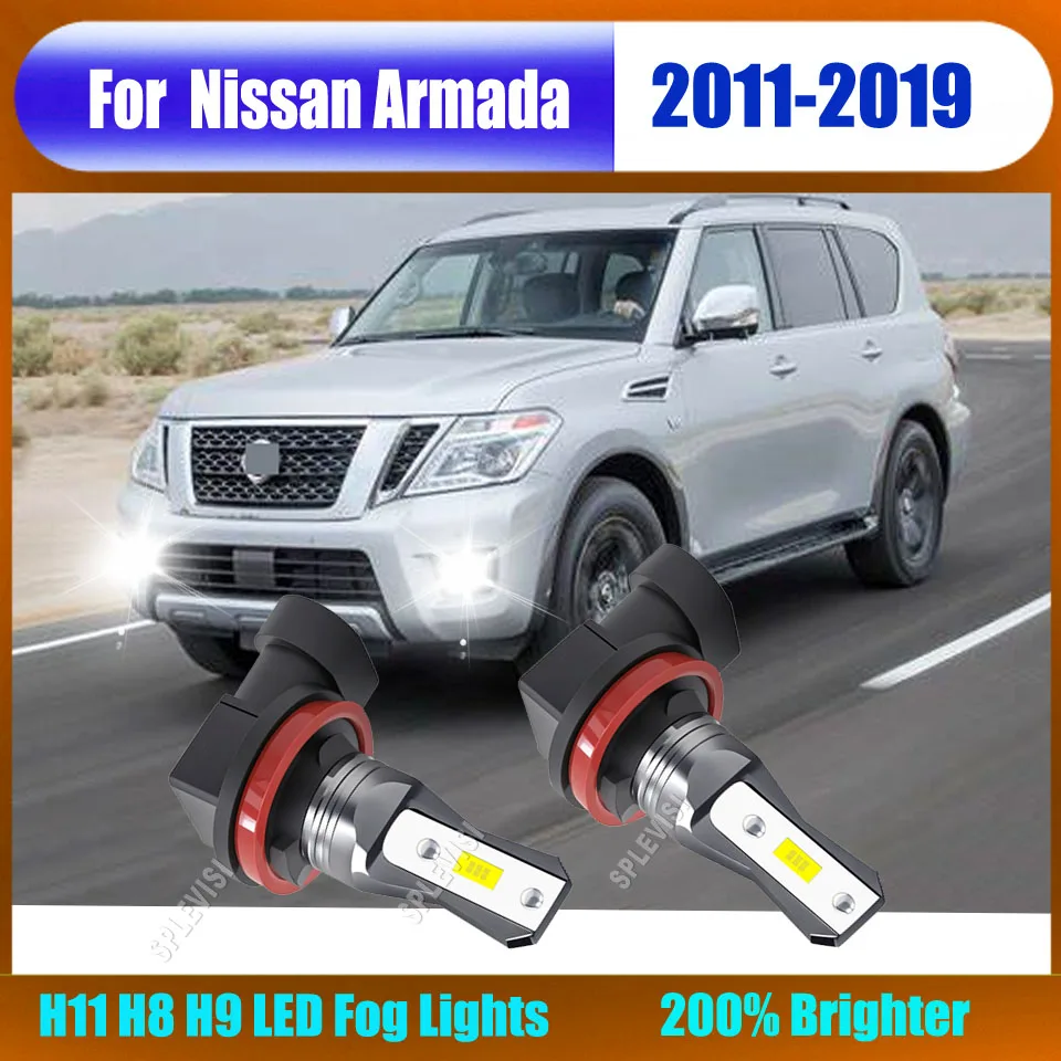 

H11/H8/H9 противотуманные фары 6000K белые 12 В - прочная конструкция для Nissan Armada 2011 2012 2013 2014 2015 2016 2017 2018 2019
