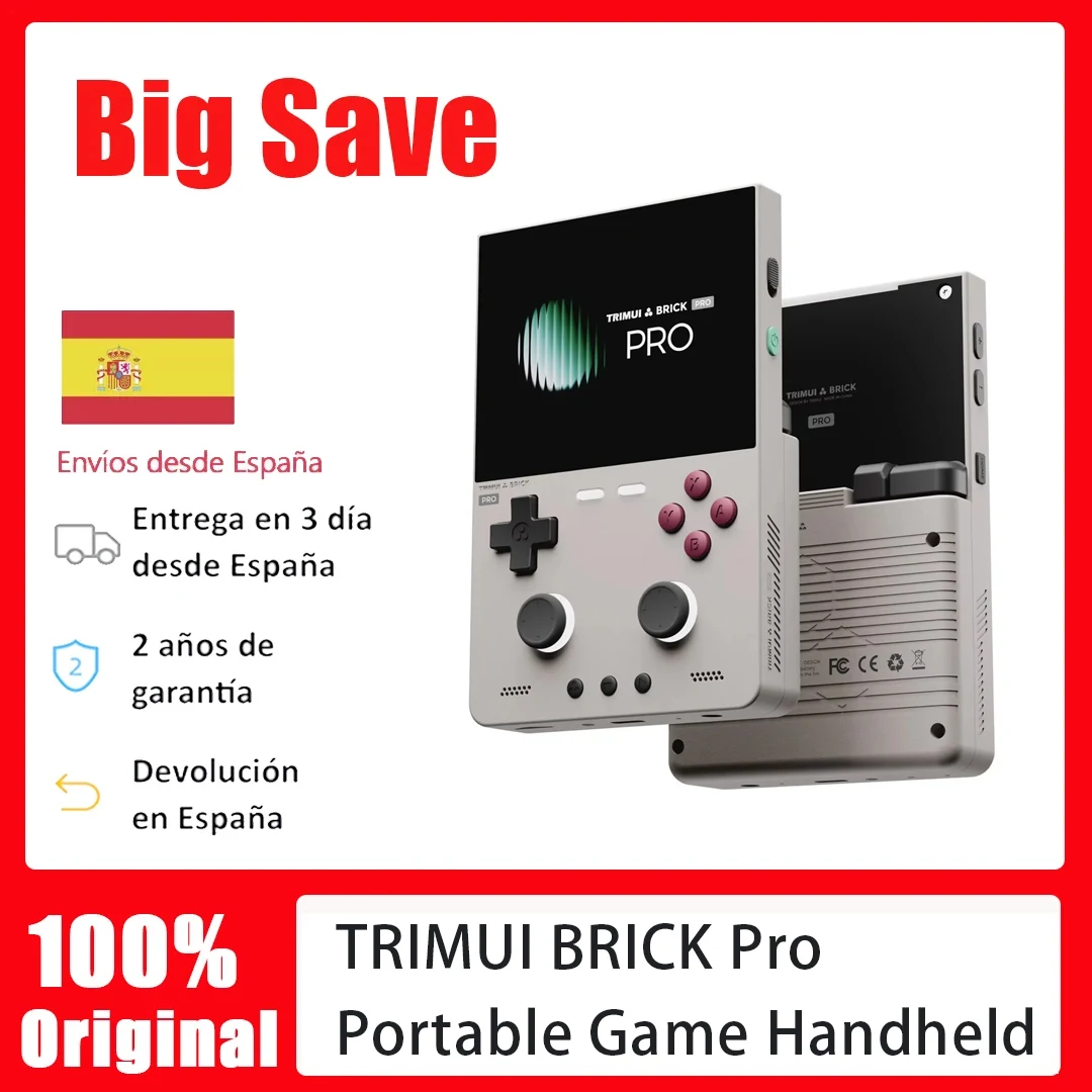 TRIMUI BRICK Pro Tragbare Retro-Spielkonsole, Videoplayer, Open-Source-Linux-System, 3,95-Zoll-Bildschirm, Geschenk für Spieleliebhaber