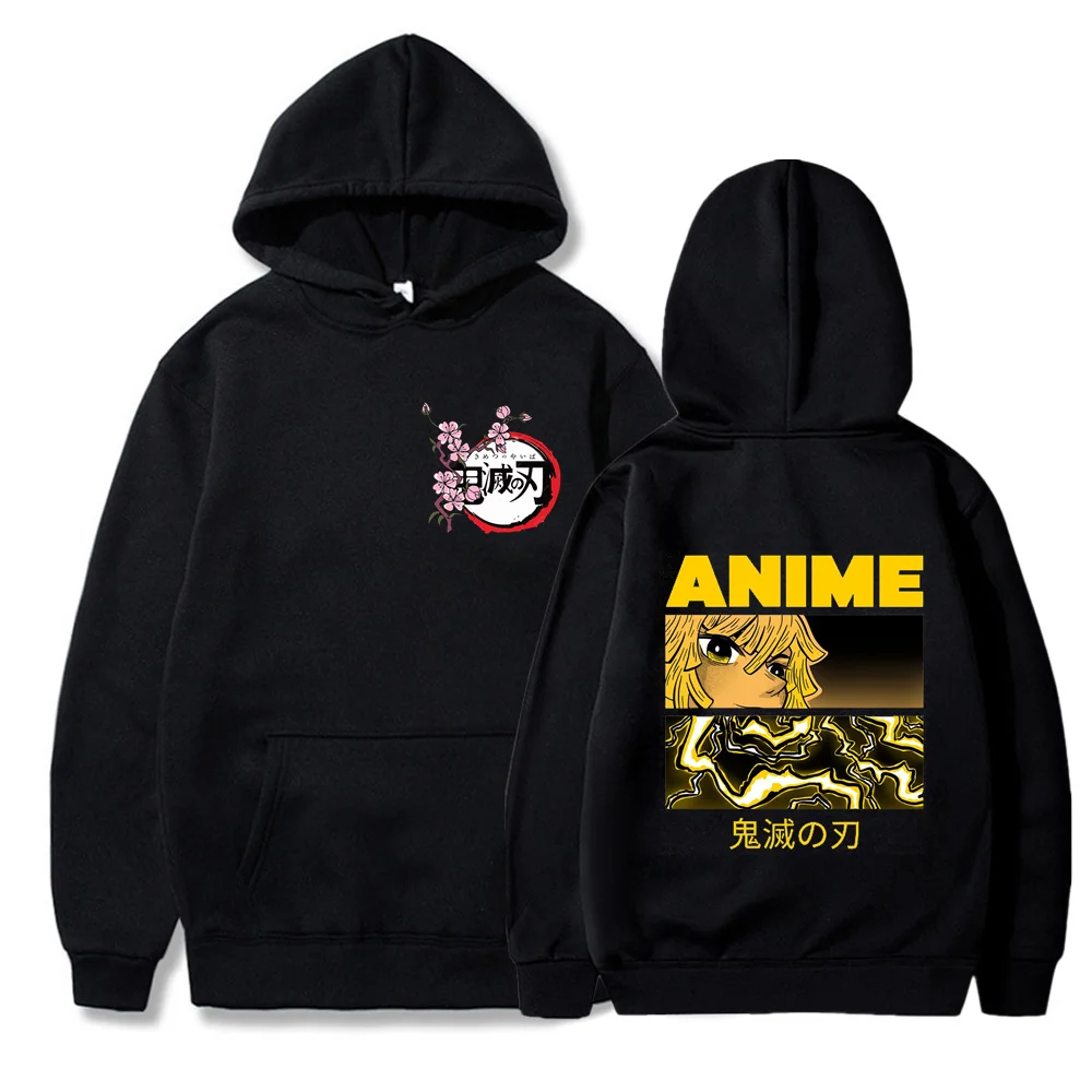 

ANIME Demon Slayer Anime Merch Demon Slayer Edition пуловер для влюбленных в стиле аниме осень и зима мужская модная теплая толстовка