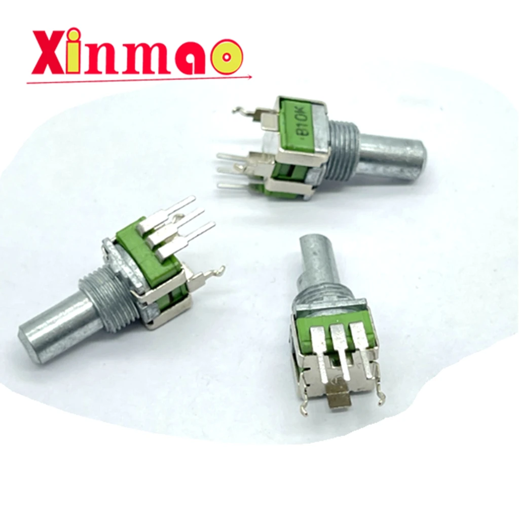 ALPHA Taiwan Aihua RD091F Precision Single link Potentiometer B10K with Center Positioning Axis Length 15mm Half Axis