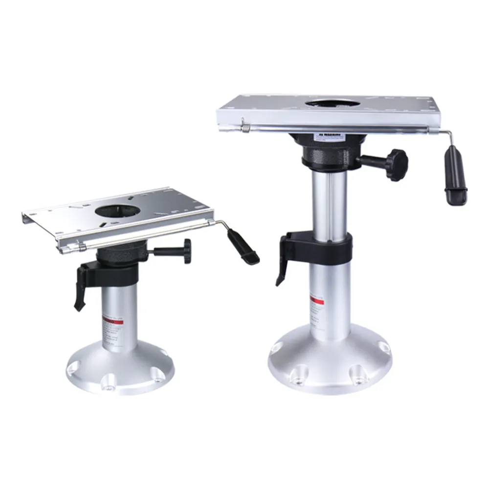 Aluminum Alloy Marine Seat Base Adjustable Slide Track Hardware Corrosion Resistant Boat Yacht RV Fishing Chair Pedestal Bracket
