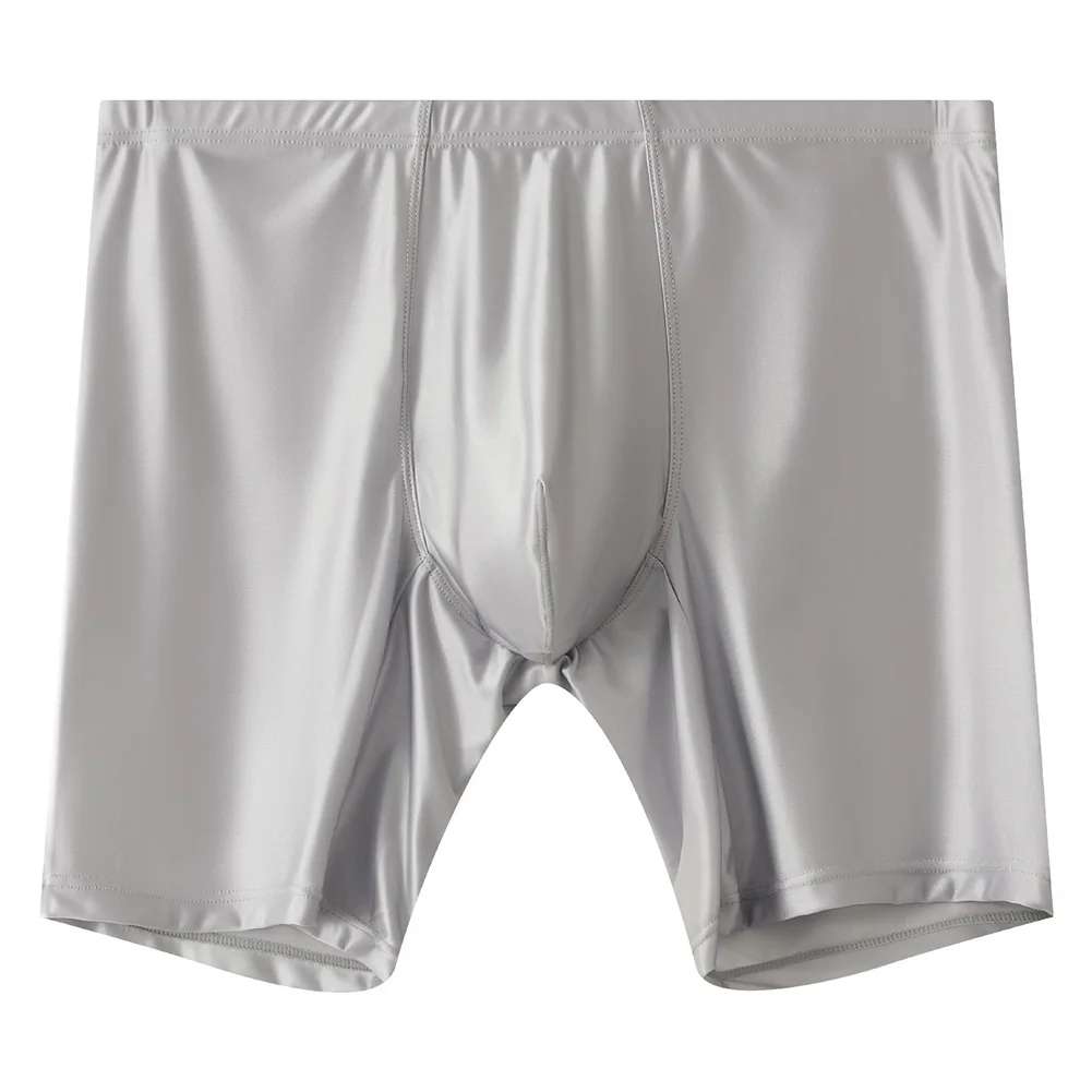 

Satin-like Boxers Men Ice Silk Quick-dry Underwear For Man High Elastic Lengthen Panties Sexy Accessories Hot Underpants Classic
