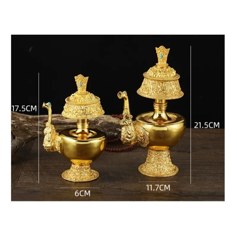Alloy Gold Tibetan Supplies Nepalese Purifying Water Bottle Ben Guanding Tantric Artifact Treasure Bottle
