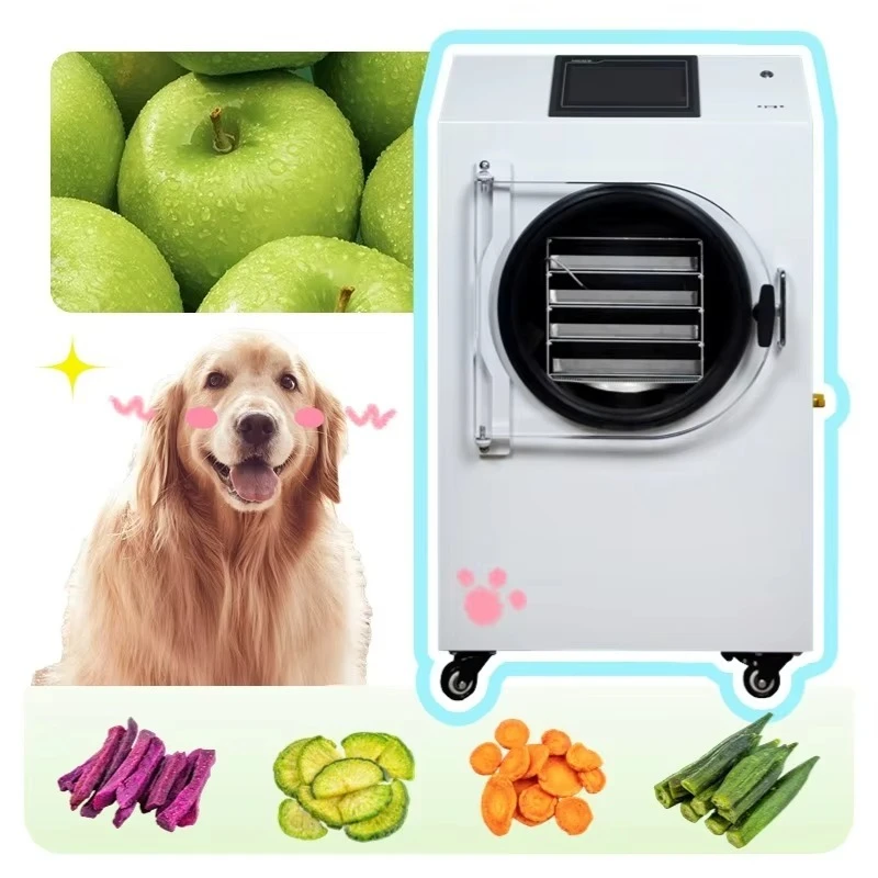 Home Use Small Lyophilizer Milk Powder Candy Freeze Drying Machine Dehydrated Vegetables Fruits 4Kg 6Kg Freeze Dryer for Sale