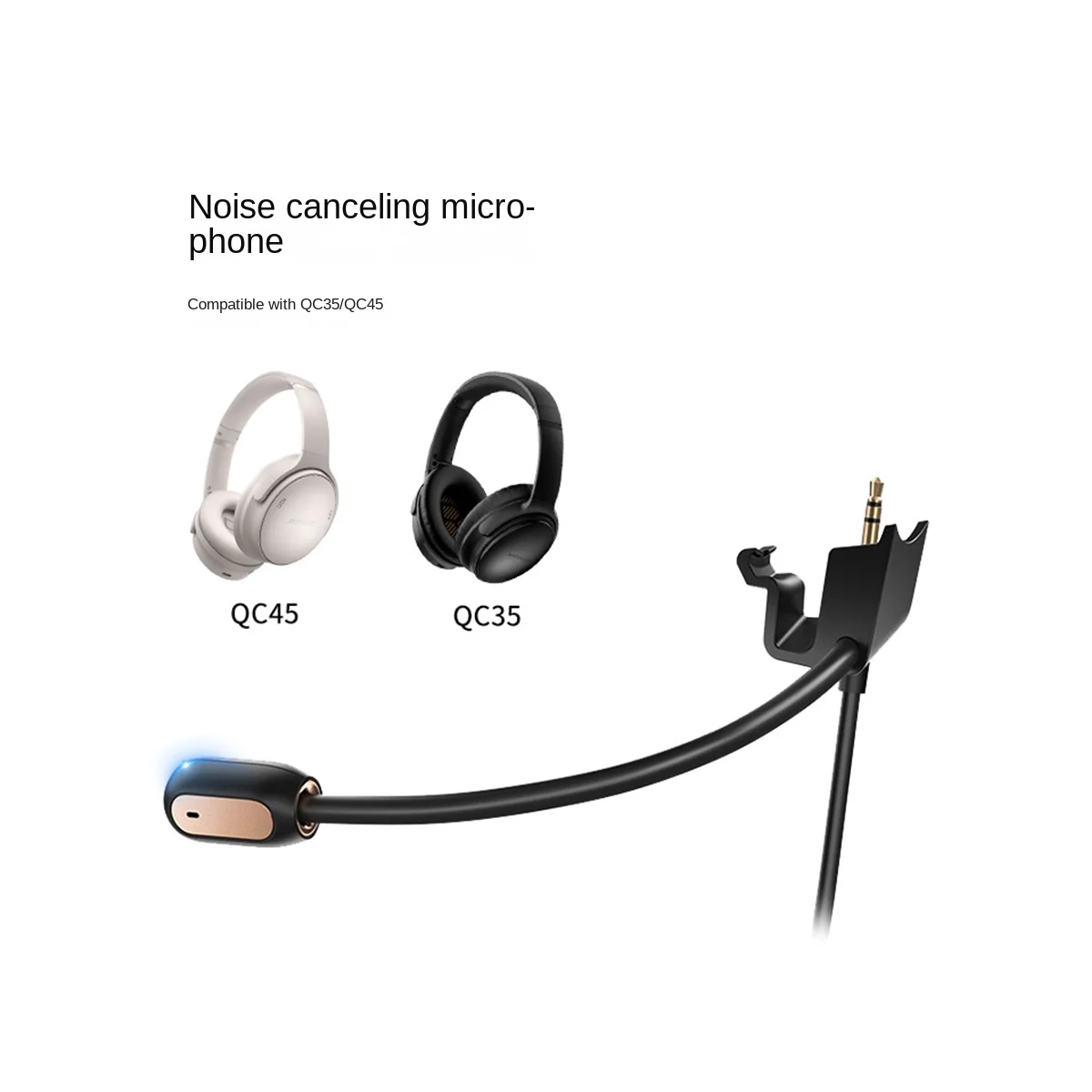A57g-acessórios de fone de ouvido de redução de ruído microfone microfone 3.5mm plug para bose qc35 qc35ii fones de ouvido com microfone microfone