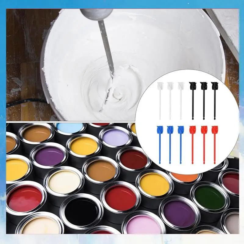 

Retail Epoxy Mixer Attachment For Drill, 12-Piece Set - Helix Paddles, Paint Stirrers Drill Attachment, 6.5-Inch