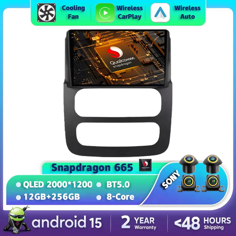 

Android 15 Car Radio For Dodge Ram 3 DR DH 2001 - 2006 GPS NAVI Qualcomm 4G WIFI 2DIN Multimedia Video Player QLED BT Head Unit