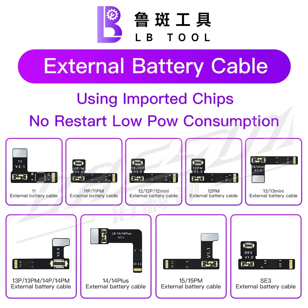 Luban L3 Battery Reset For iPhone 6 - 15 Pro Max Module External Battery Board Cable Efficiency Modification Healthy Capacity