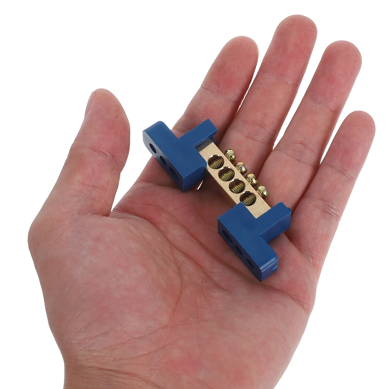 

Bridge Ground Bar Terminal Block Copper Wiring Distribution Panel 6mm² Flame Retardant Screw Connection Busbar Efficient Heat