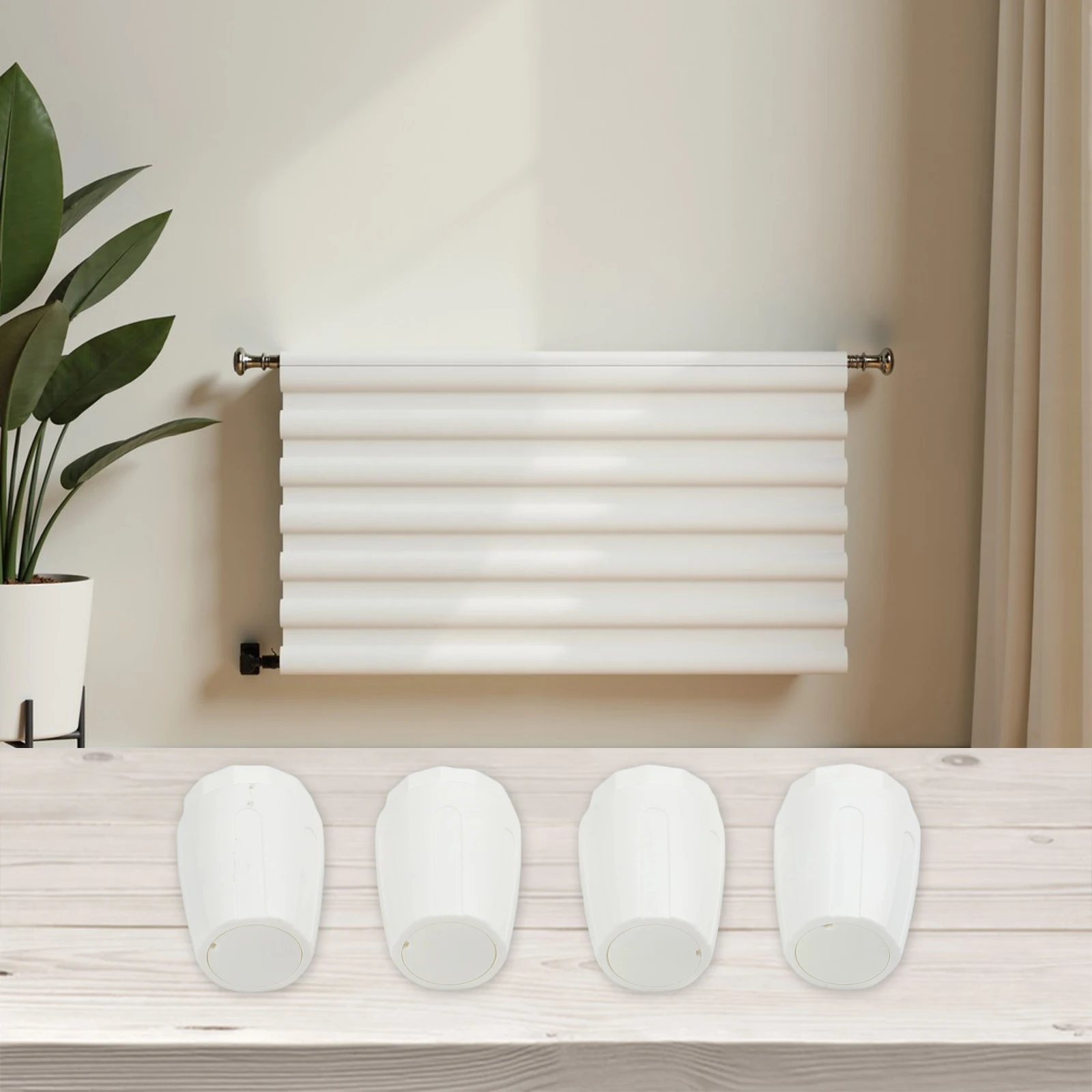 Easy Install Floor Heating Switch Switch Color White Hand Wheel Switch M30x1.5 Thread Size Reliable Performance Heating Systems