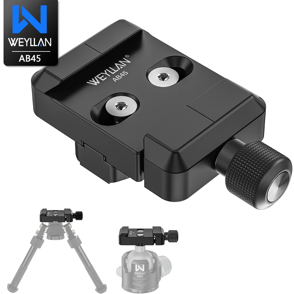 

WEYLLAN Arca Rail Tripod Mount Adapter Base 3.15" M-LOK Rail Aluminum AB45/MK80 For Arca-Swiss RRS Tripod Hunting Accessories