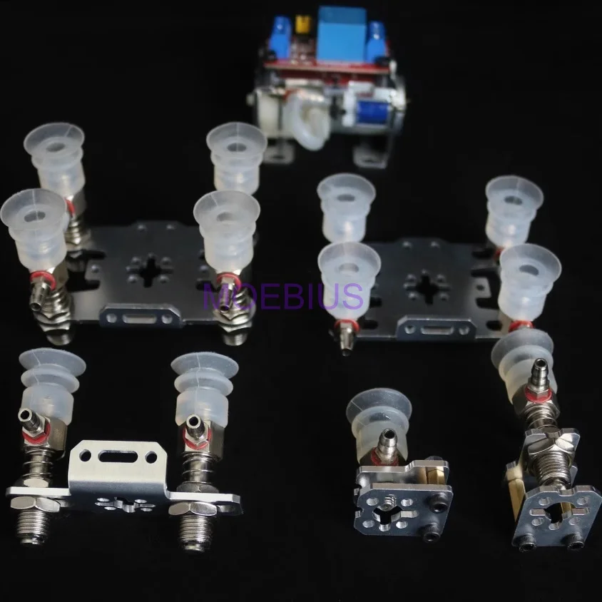 기계식 팔 흡입 컵 진공 공기 펌프 클램프 기계식 로봇 팔 발톱 릴레이 DIY 로봇 장난감 키트 부품