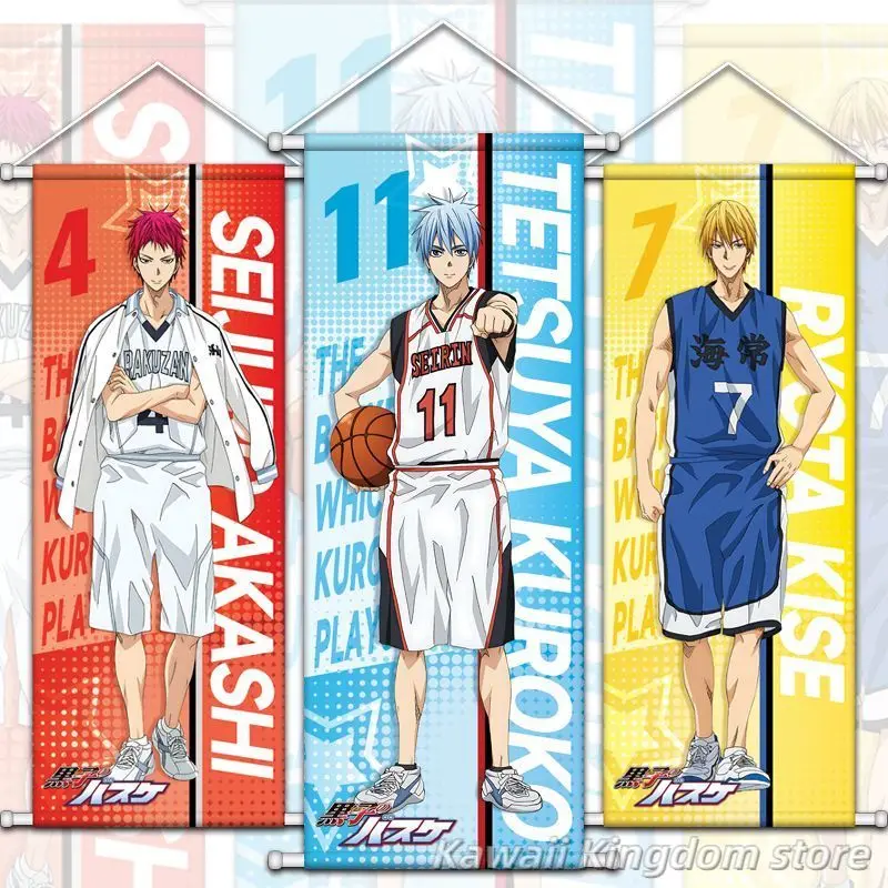 Tetsuya Kuroko Taiga Kagami Ryōta Kise أنيمي التمرير قماش جدار الشنق اللوحة ديكور المنزل أنيمي ملصق جدار غرفة الفن