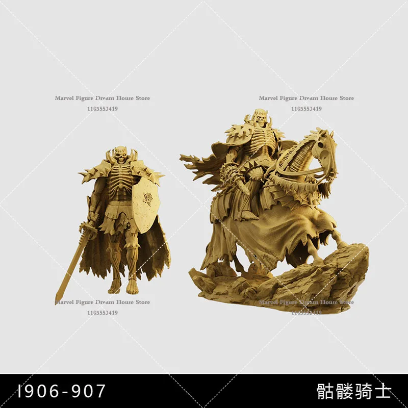 1/64 1/43 Miniatuur Scène Pop Accessoire Wit Model Un-panited Skeleton Knight Overlord Berserk Mini 3D Afdrukken Hars Figuur