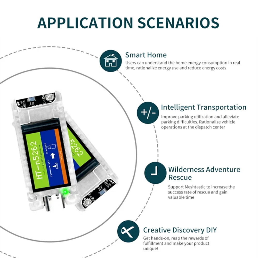 Imagem -05 - Lorawan-rastreador Meshtastic para Arduino Posicionamento Dispositivo Lorawan Low Power Tft Display Ble Wifi Heltec Nordic Nrf52840 Sx1262 T114