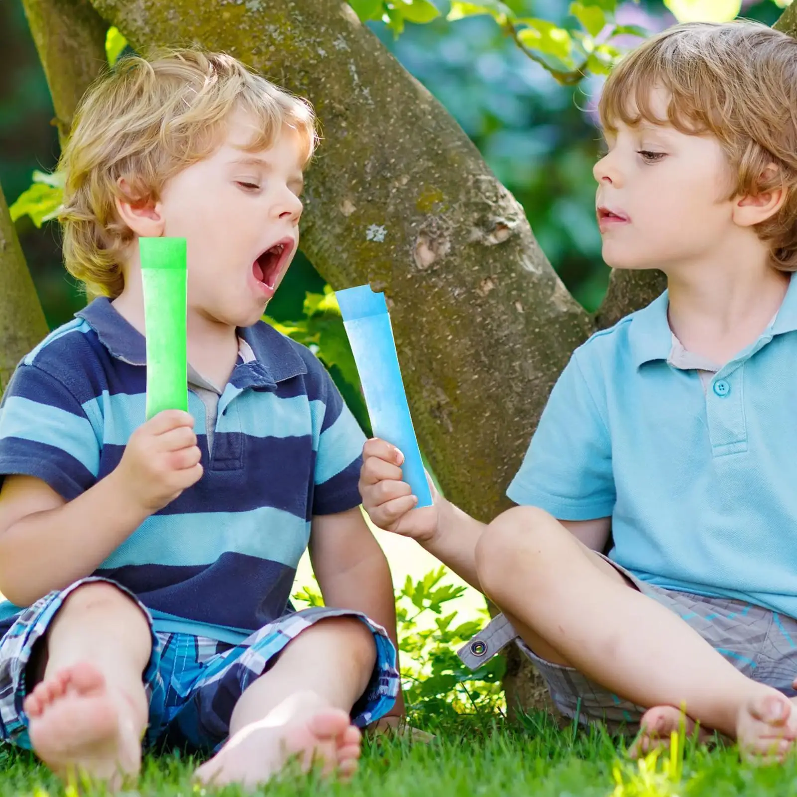 Freeze Pop Sleeve 100 Piece Leak-Proof Food-Grade With Zip Seals Summer Ice Pop Mold For Juice Smoothies Healthy Snacks Yogurt