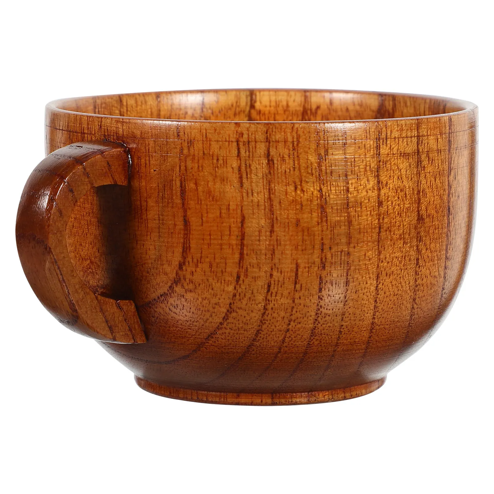 

Деревянная кружка для напитков 200 мл, экологичная, для кофе, чая, молока, на каждый день, с гладкой поверхностью, эргономичной ручкой