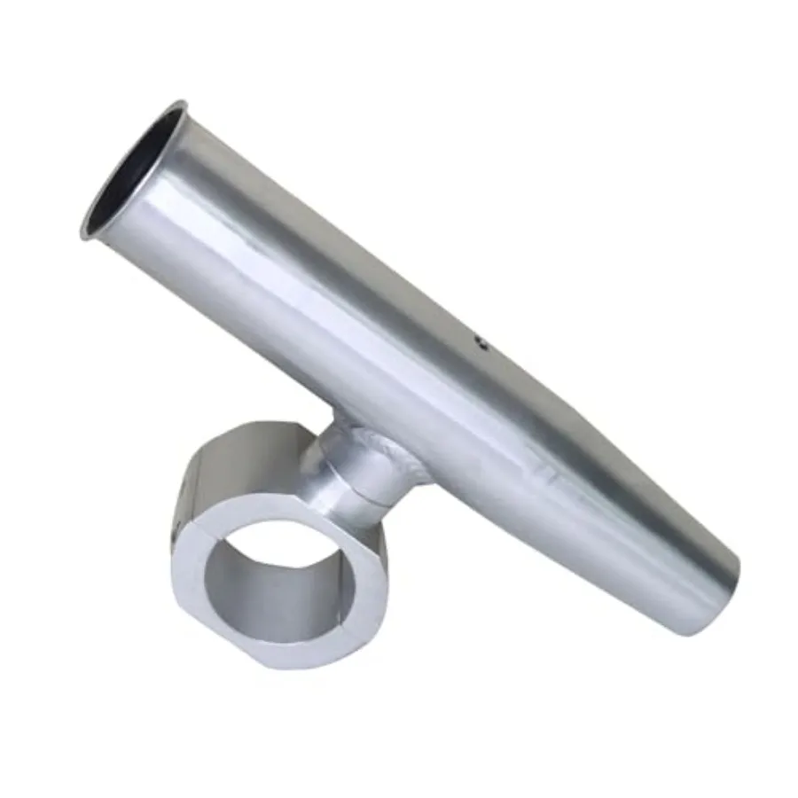

Rod Holder Aluminum Single clamp on fit 1.5"1.875" 2" inch Horizontal or Vertical Fishing Boat Tower/Leaning Post/Rail