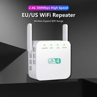 300Mbps Wireless WIFI Repeater 2.4Ghz Long Range Network Wi-Fi Extender 802.11N WiFi Booster Amplifier Access Point PowerAntenna