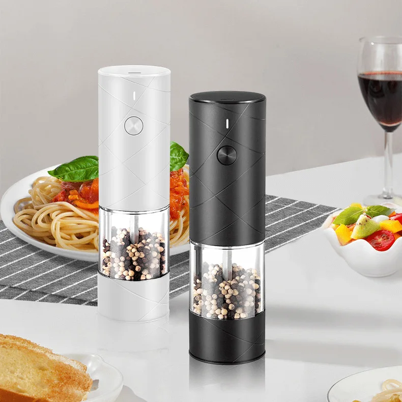 Rechargeable pepper grinder electric rose salt pepper grinder household small wireless automatic pepper grinder