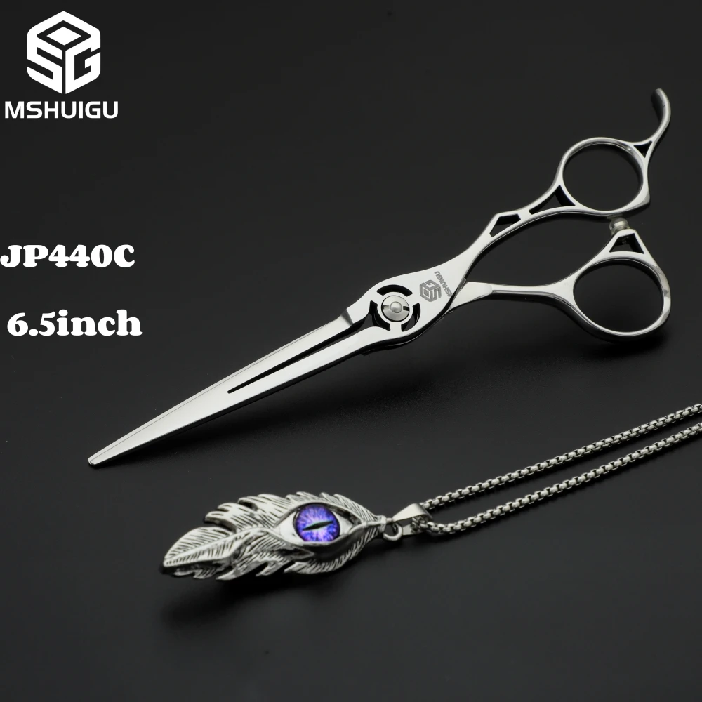 Professionelles Haarschere-Set aus 440C Edelstahl, 6, 6,5, 7 Zoll Schneidescheren, 6/6,5 Zoll 25-30% Effilierschere für Friseursalon – Detail 10