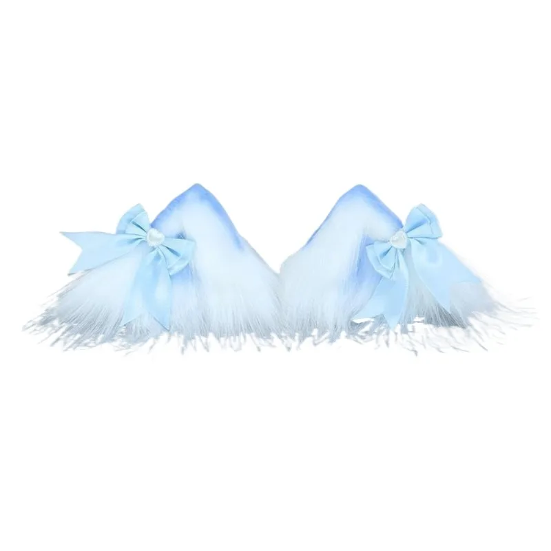 Neues Lolita Katzenohr Spitze Schleife Stirnband Cosplay Haarschmuck – Detail 2