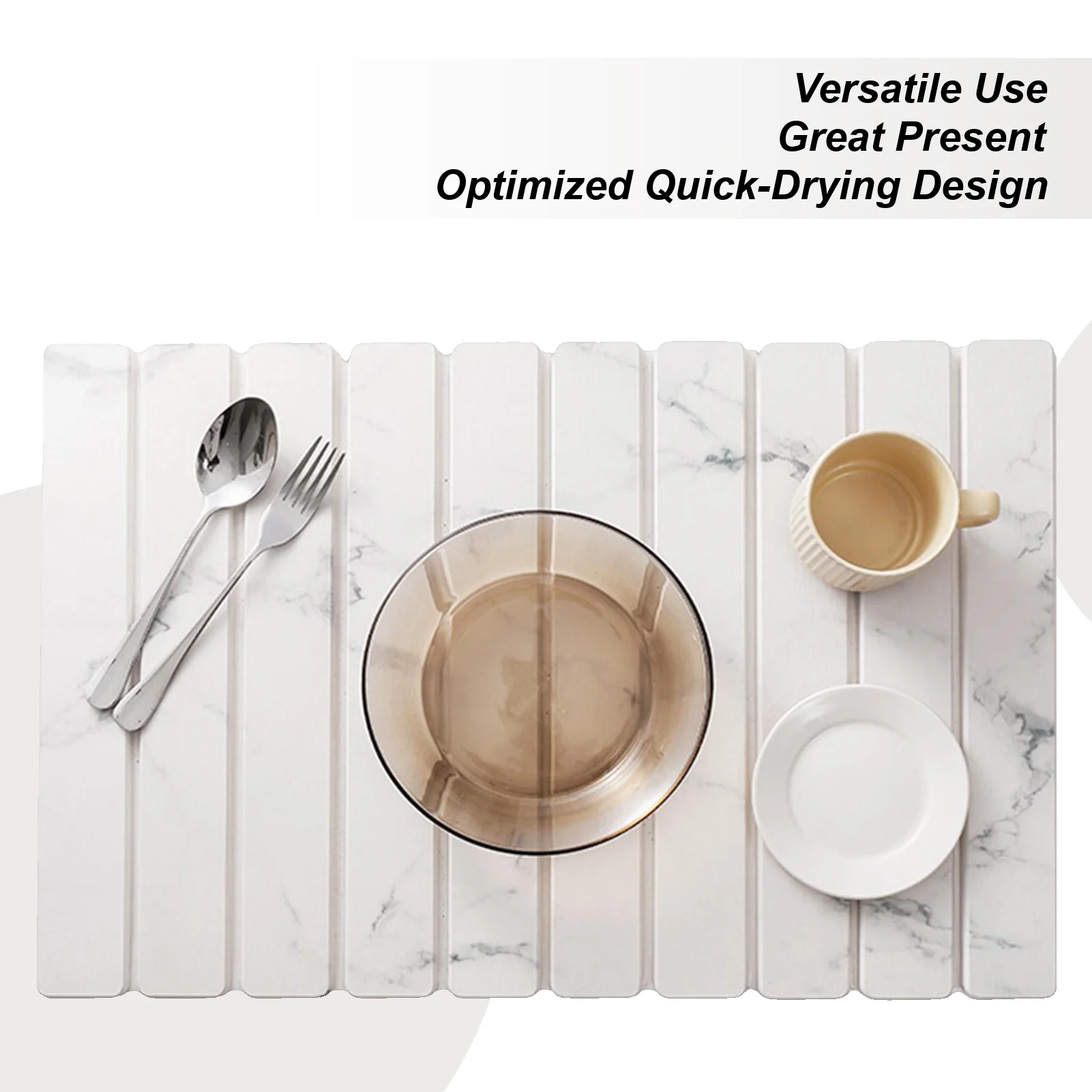 

Diatomaceous Earth Shower Mat Foldable Absorbent Pad For Kitchen Counter 16x12 Inch Non-Slip Quick-Drying Bath Absorbent Mat For