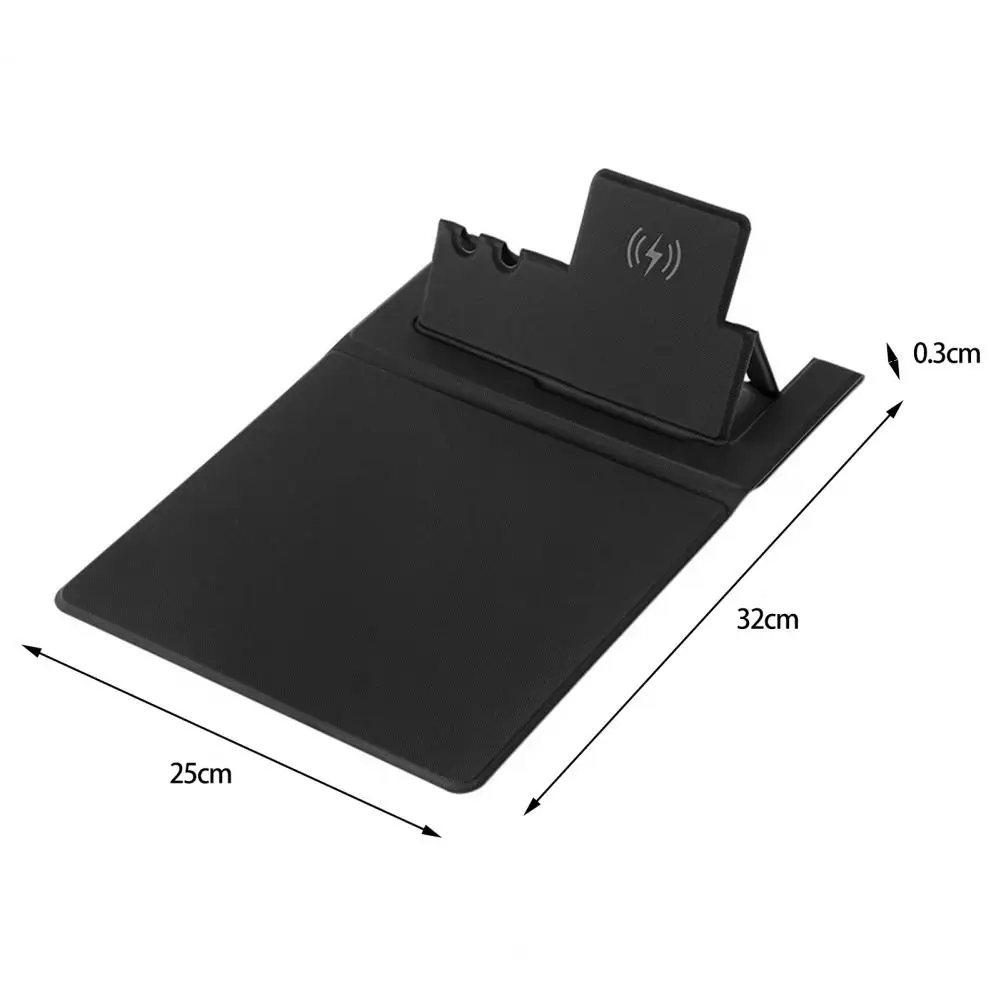 Wireless Charger Pad 15 W Pen Storage Fast Induction with Mouse Pad QI Standard Folding Wireless Charger