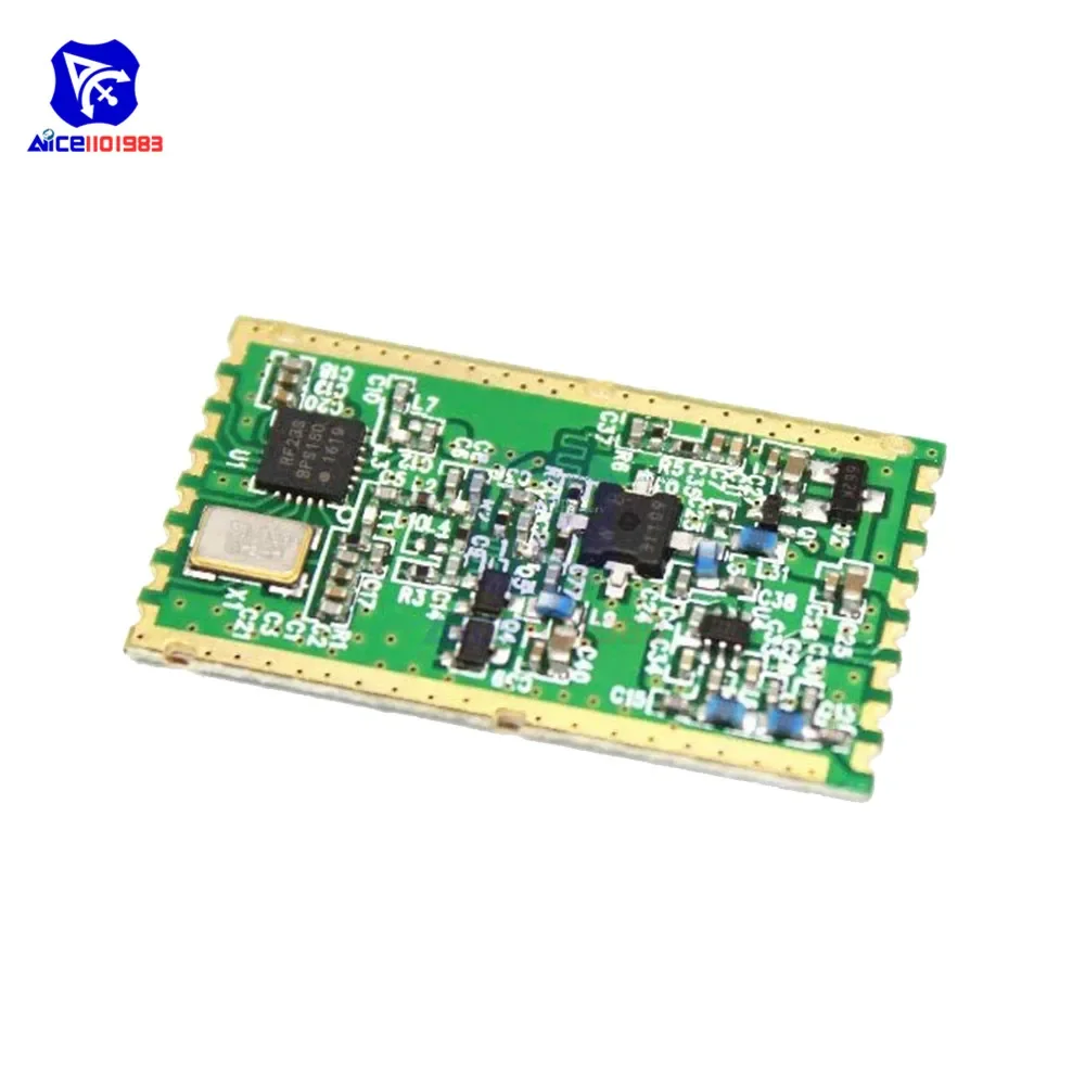 diymore FSK RFM23BP 434Mhz RF Wireless Transceiver Module High Power HopeRF 30dBm 1W Audio Stereo Board