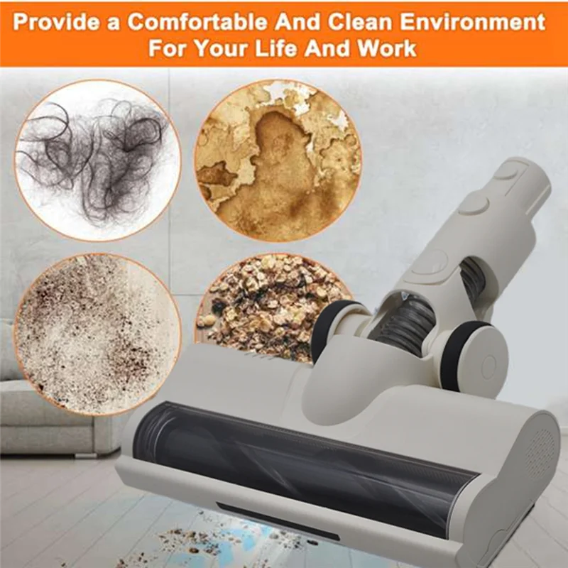 Cabeça de escova elétrica para piso uncl, para aspiradores de pó portáteis dreame, serve para modelos r10 r20 r30 t20 t30 t20pro s10 z30 v12s v16s v11