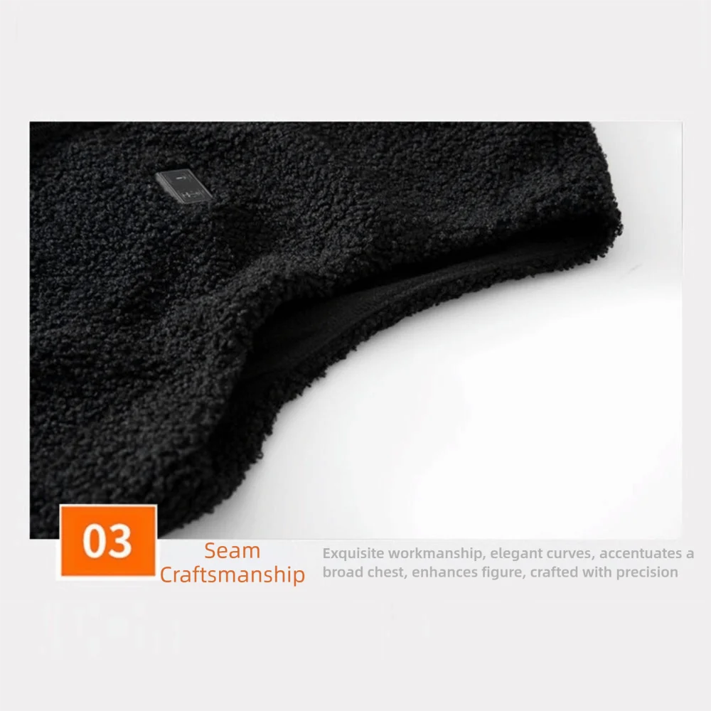 

Thermal USB Smart Heated Vest 3-Speed Adjustable Temperature Windproof Warm Vest Cold Proof Washable Heated Jackets Outdoor