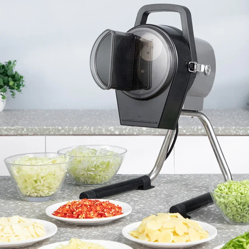 Restaurant vegetable chopper, DC 200W, Desktop Multi-Purpose Vegetable Cutter Small  Dicing Machine