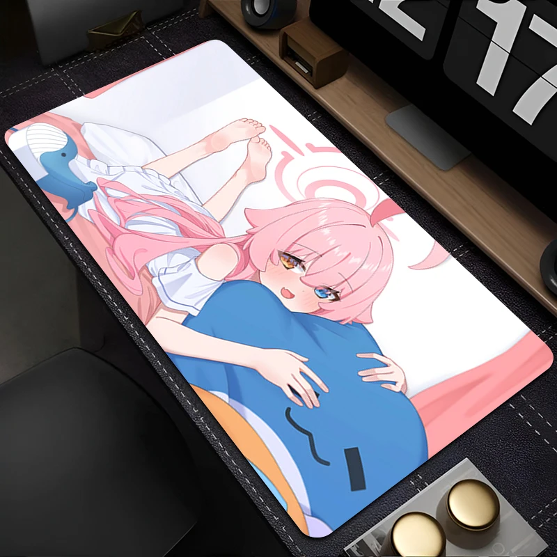 

Mousepad Mouse Pad Gaming Accessories Office Keyboard Pad Large B-blue Archive Takanashi Hoshino Desk Mat PC Rubber Extended Pad