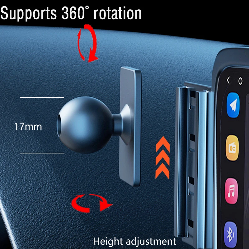 Dla modelu Tesla X 2016 2017 2018-2021 magnetyczny uchwyt do telefonu 15W stojak na telefon bezprzewodowy MagSafe telefon wsparcie niestandardowa