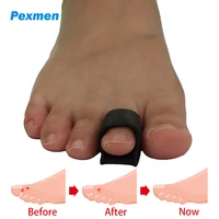 Pexmen 2/4 Uds Corrector de punta de martillo alisador de punta de martillo para garra doblada torcida y dedos superpuestos almohadillas para juanetes