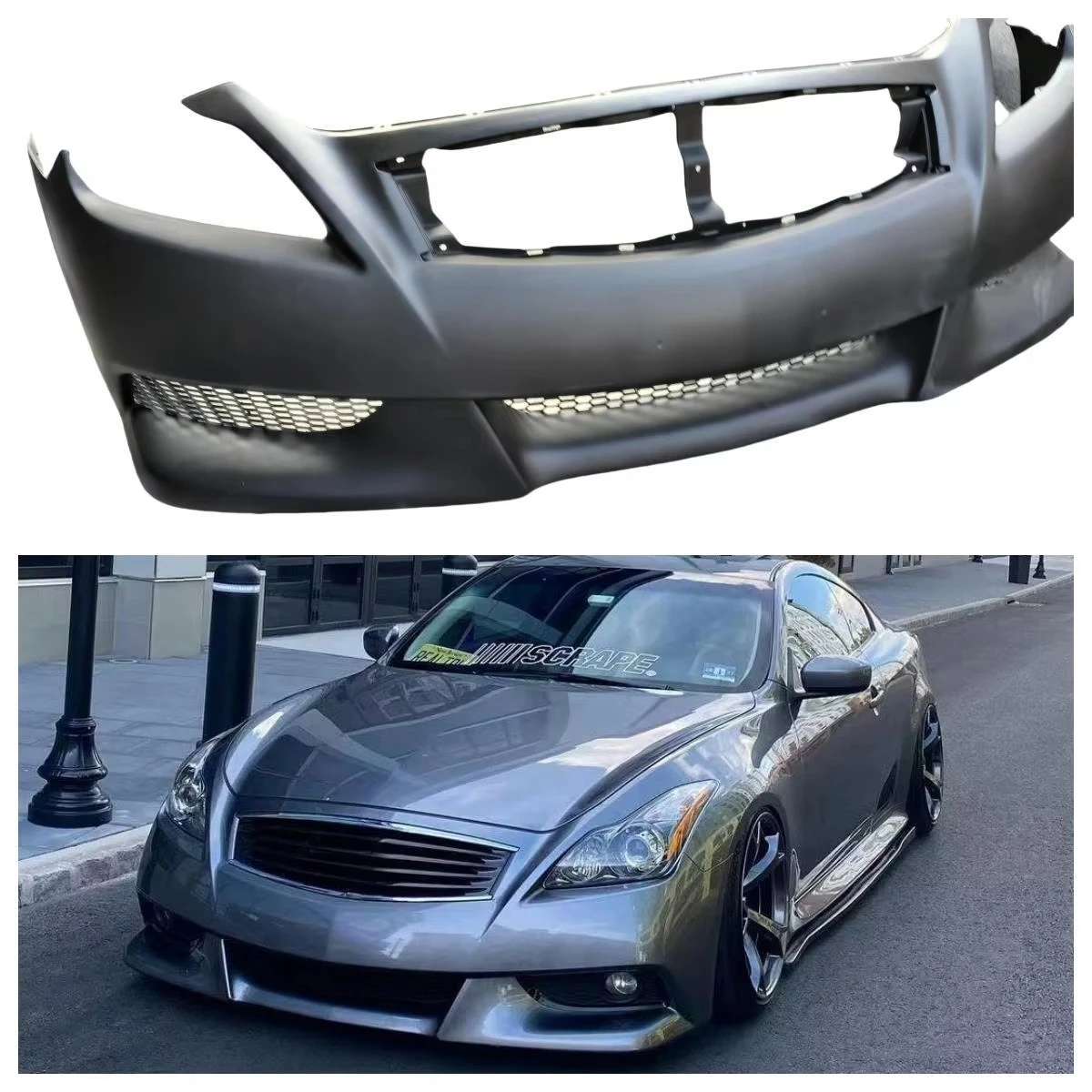 

Carbon fiber front bumper for G37 G25 G35 coupe