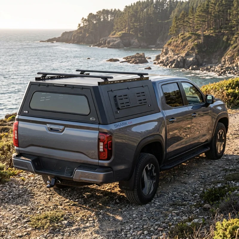 High Quality Sport Style Aluminum Alloy Pickup Camper Hardtop Canopy Windproof Waterproof for Ranger F-150 Maverick