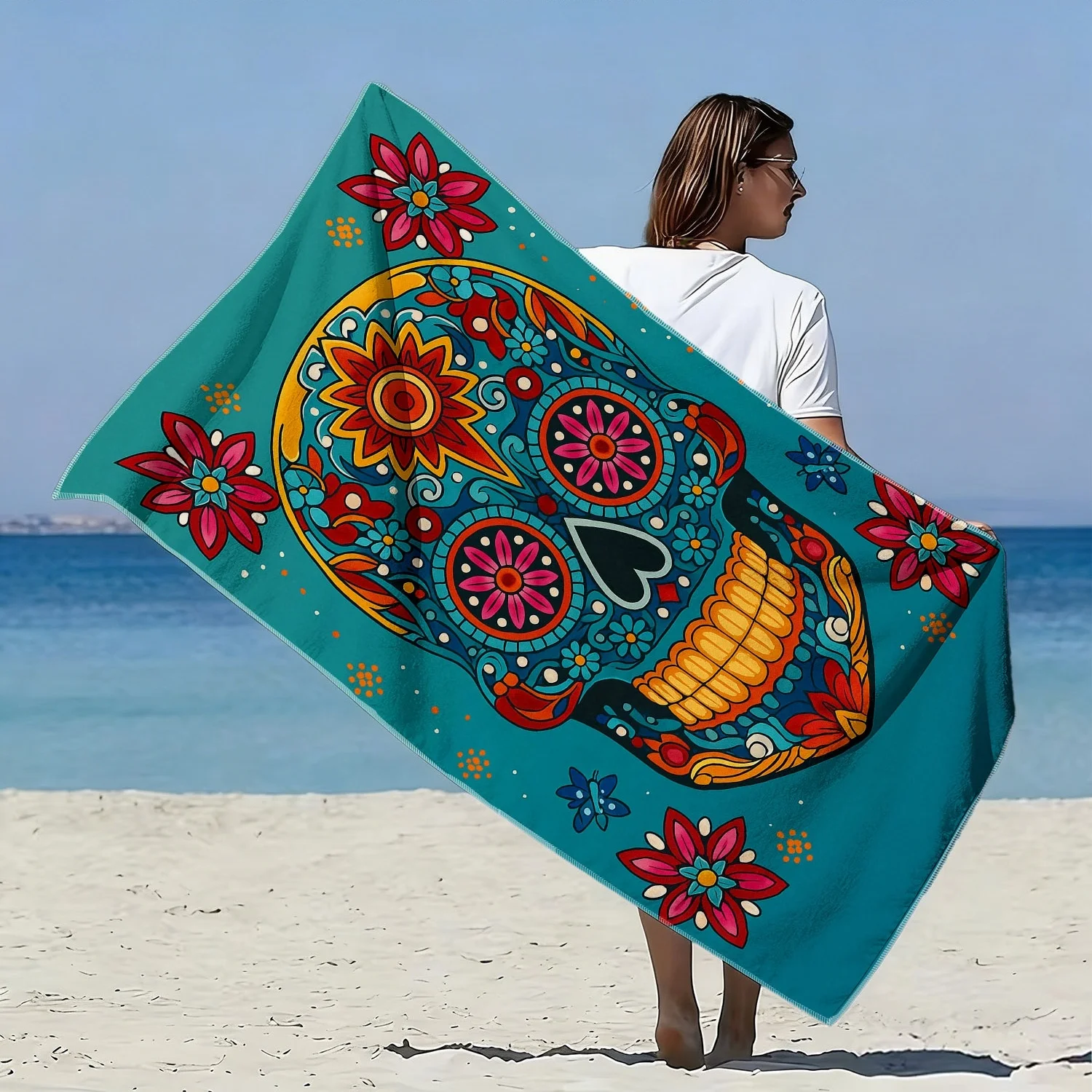 1 adet şeker kafatası plaj hav - Travel Yoga Accessories incelemesi ve fiyatı